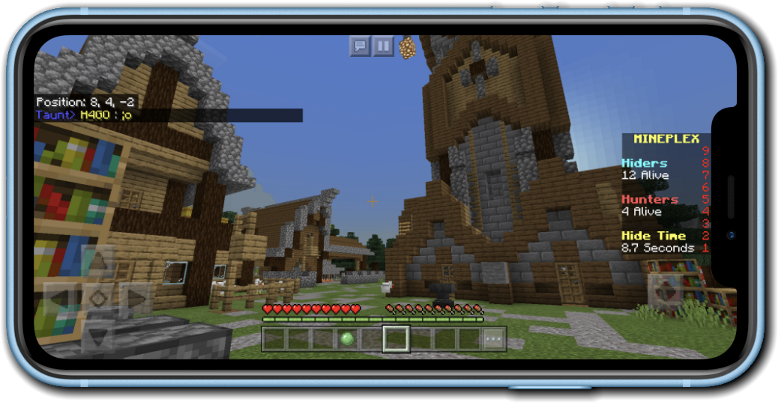 image of bedrock client on java edition server